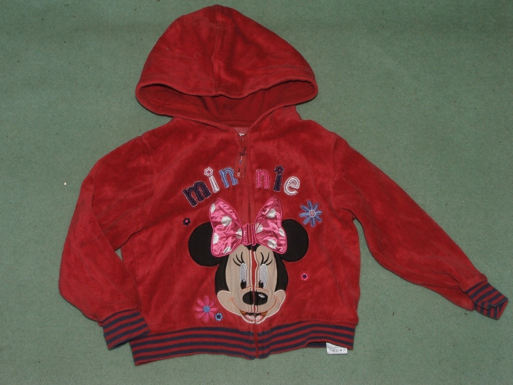 Bluza welurowa z Minnie 18-24m Disney