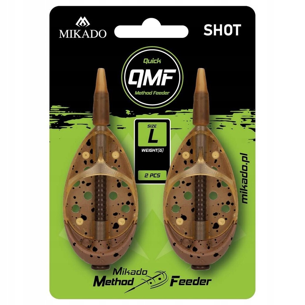 Koszyczek Mikado Quick Method Feeder Shot - rozmiar L 2x20g AMFS-QMF-2L-20B