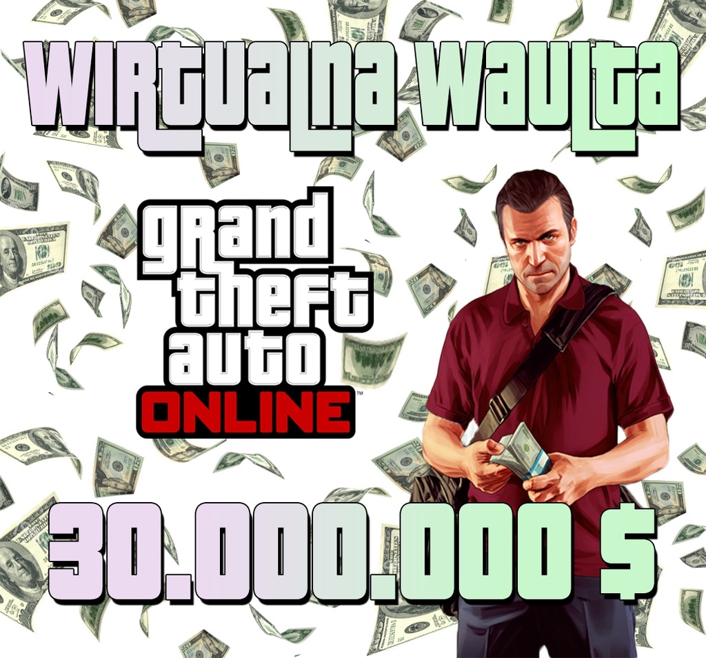 30.000.000 $ + LVL | Gta 5 Online Kasa Pieniądze Money PC