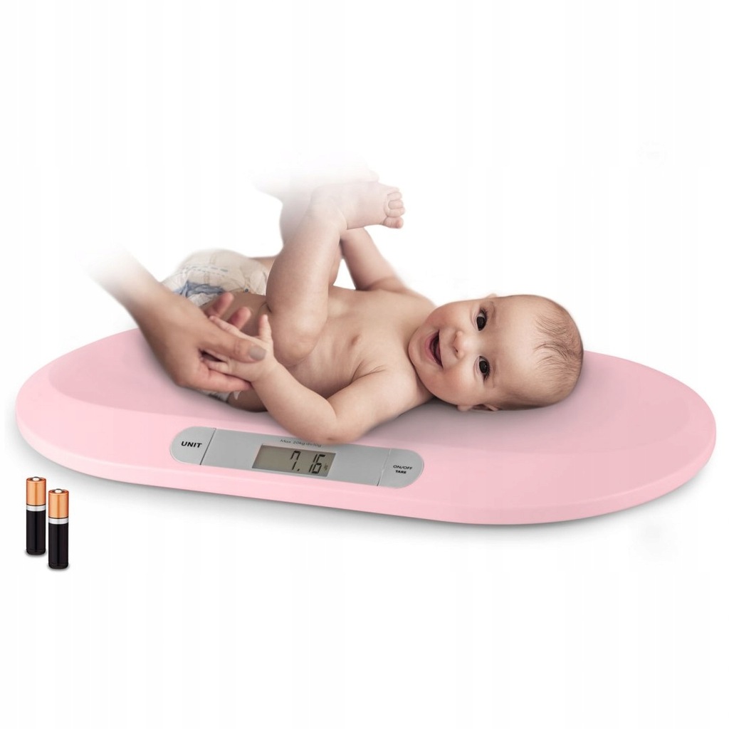Waga dla niemowląt elektroniczna BW-144 różowa Ber
