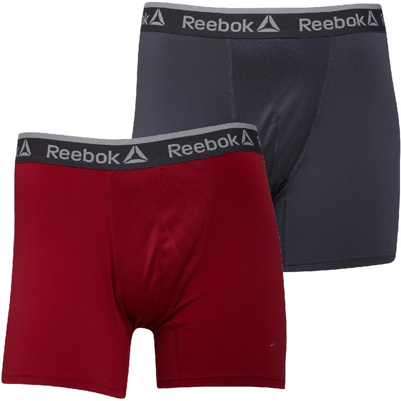 REEBOK - sportowe bokserki męskie, dwupak, M.