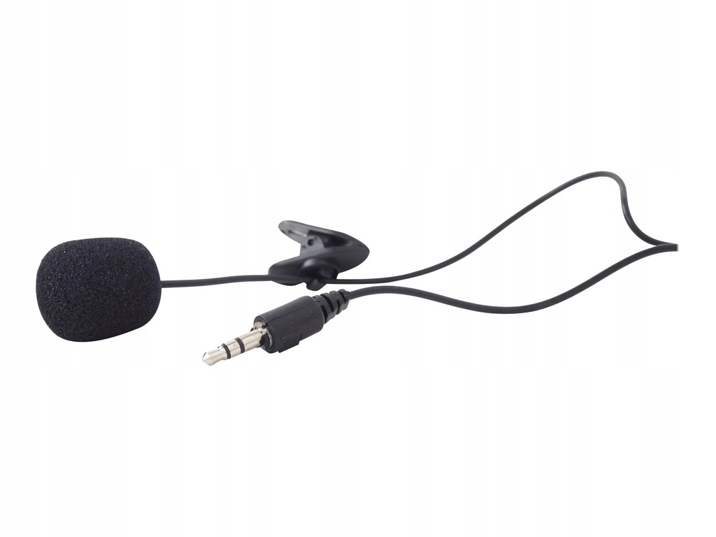GEMBIRD MIC-C-01 Gembird Mikrofon clip-on 3.5mm, czarny