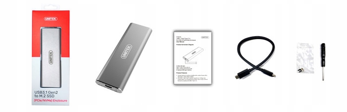 Купить Корпус Unitek для SSD-накопителя M.2 (PCIe/NVMe) USB-C: отзывы, фото, характеристики в интерне-магазине Aredi.ru