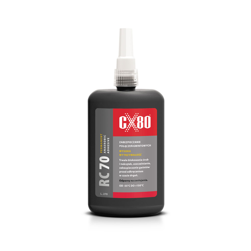 CX80 RC70 Klej anaerobowy trwały do śrub 250ml 121