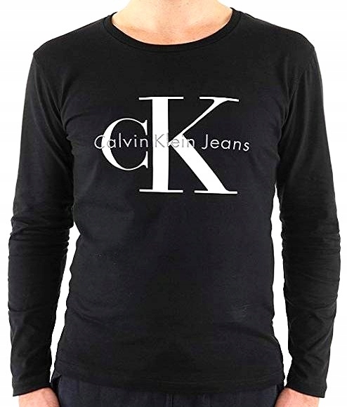 CALVIN KLEIN koszulka męska longsleeve czarna - L