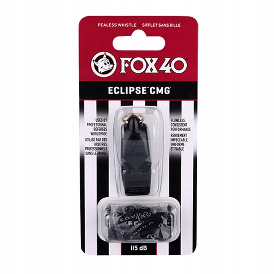 Gwizdek FOX 40 CLASSIC ECLIPSE CMG + sznurek 115dB