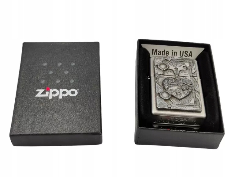 ZAPALNICZKA ZIPPO STEAMPUNK SERCE W PUDEŁKU