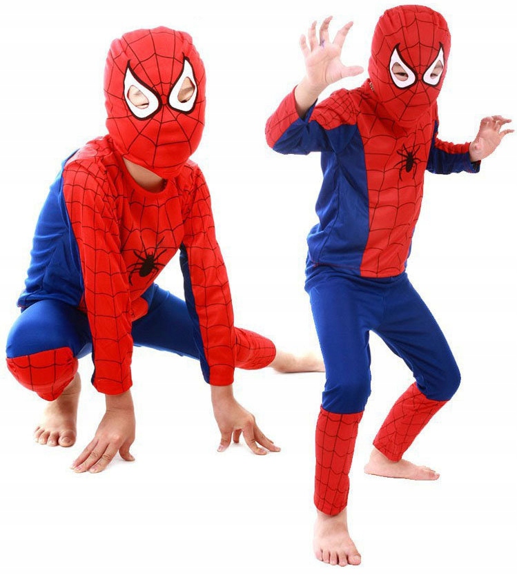 Strój Spiderman Przebranie maska M 4-6 lat