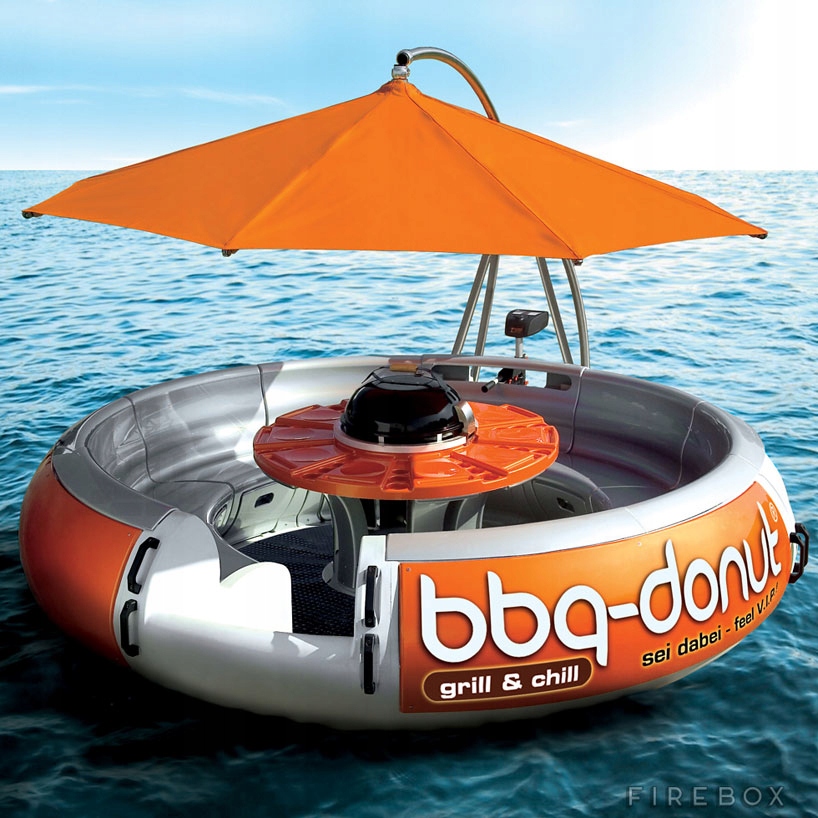 partyboot bbq donut grill na wodzie łodz motorowa 8143567952