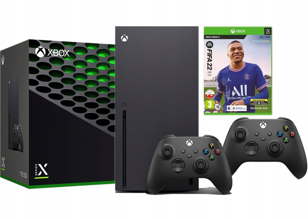 KONSOLA MICROSOFT Xbox Series X + 2 PADY + FIFA 22