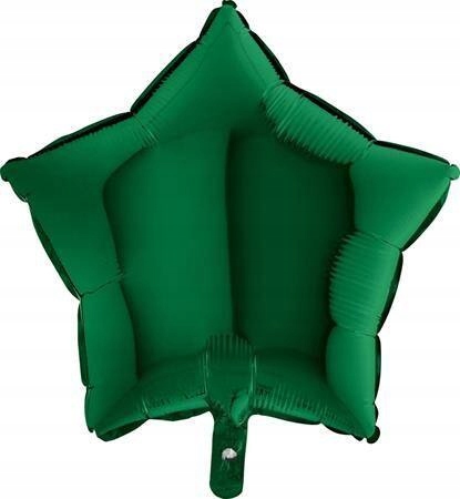 Balon Foliowy - Gwiazda, ciemny zielony 46 cm Grabo