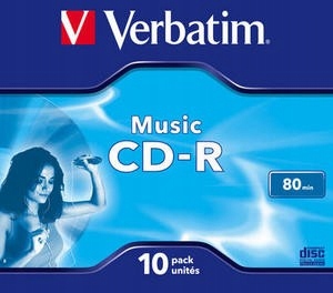 VERBATIM CD-R Audio 80min 10P JC 43365