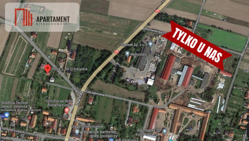 Działka, Kunice, Kunice (gm.), 7089 m²