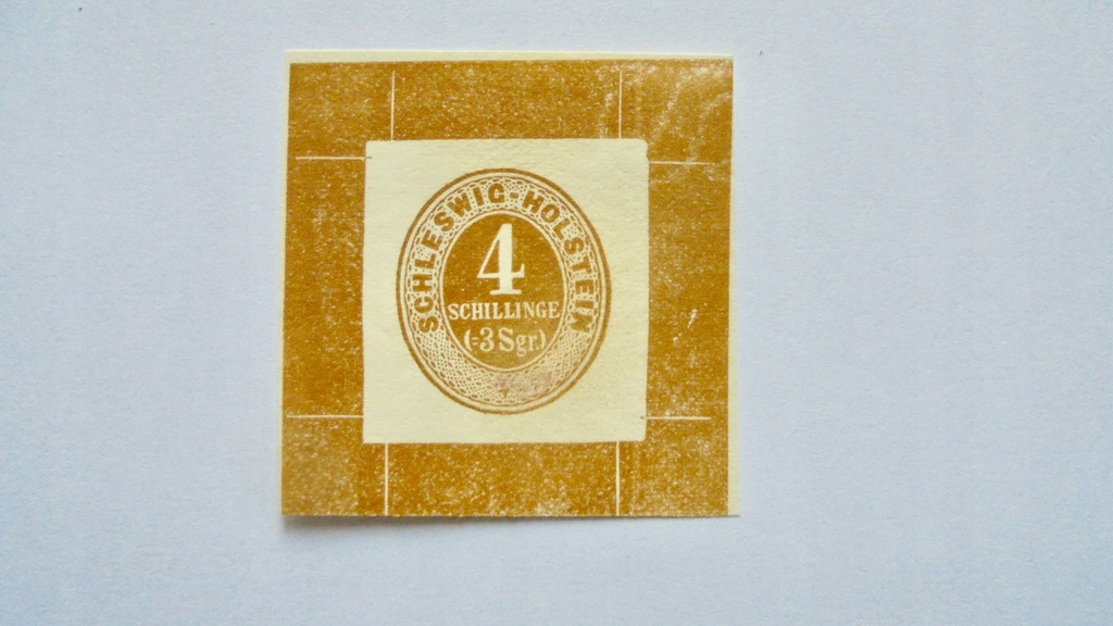 1865 Schleswig-Holstein Mi.P 12(*) czysty druk próbny, wartość 2500,- Euro