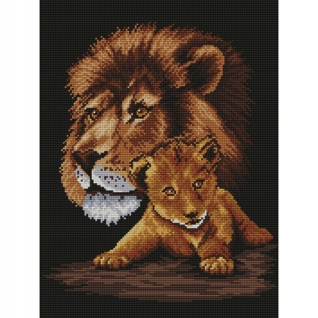 Kanwa z nadrukiem - Mieszkańcy sawanny (No 94109)