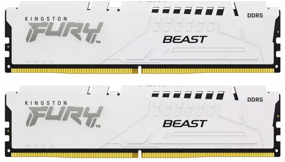 Pamięć DDR5 Fury Beast 64GB(2*32GB)/6000 CL36 biała
