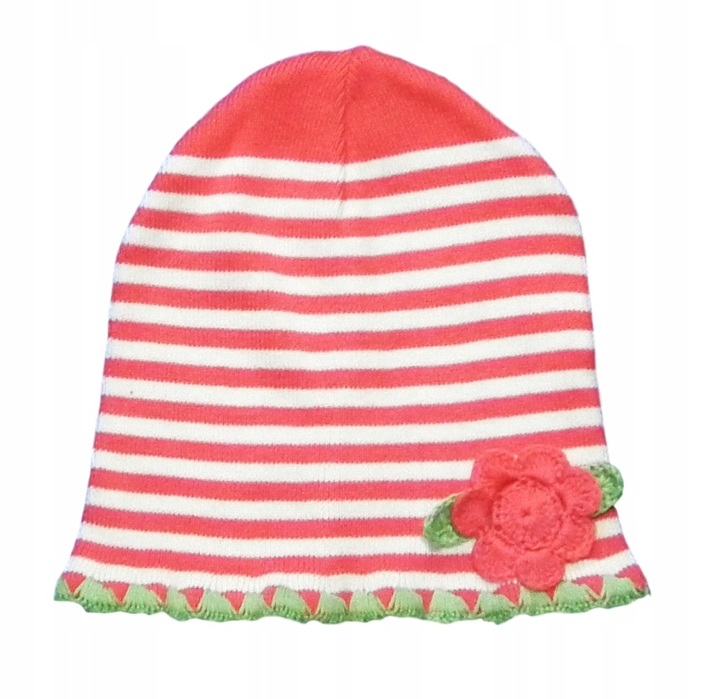 MOTHERCARE czapka z kwiatkiem roz 6-8 L