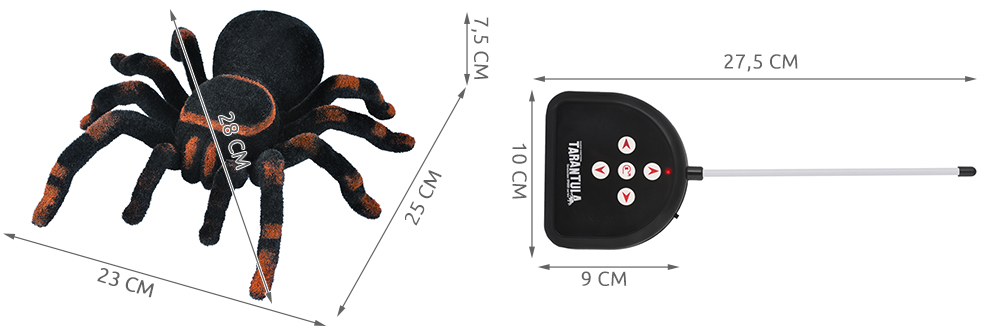 Купить ГИГАНТСКИЙ радиоуправляемый паук ТАРАНТУЛ с дистанционным управлением: отзывы, фото, характеристики в интерне-магазине Aredi.ru