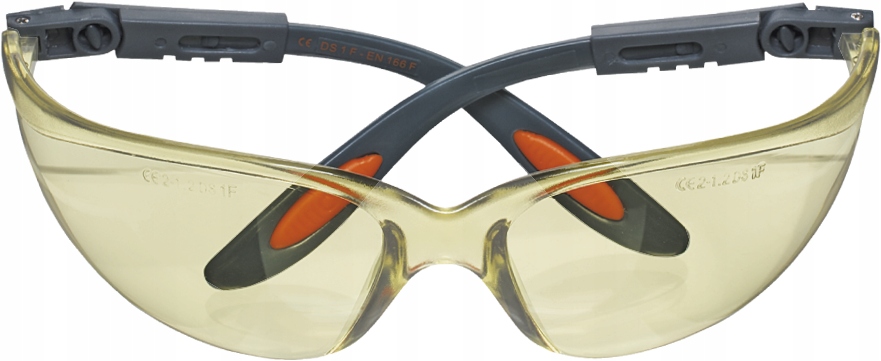 okulary ochronne poliwęglanowe żółte soczewki