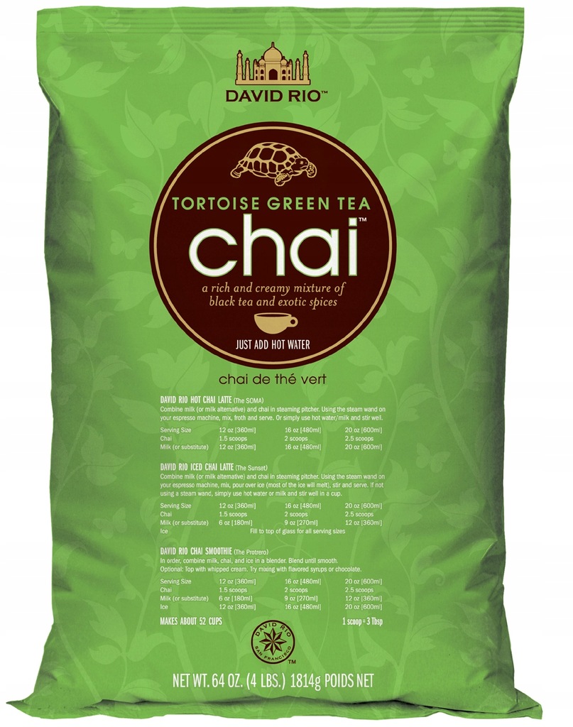 David Rio CHAI Tortoise Green Coffee 1814g smart