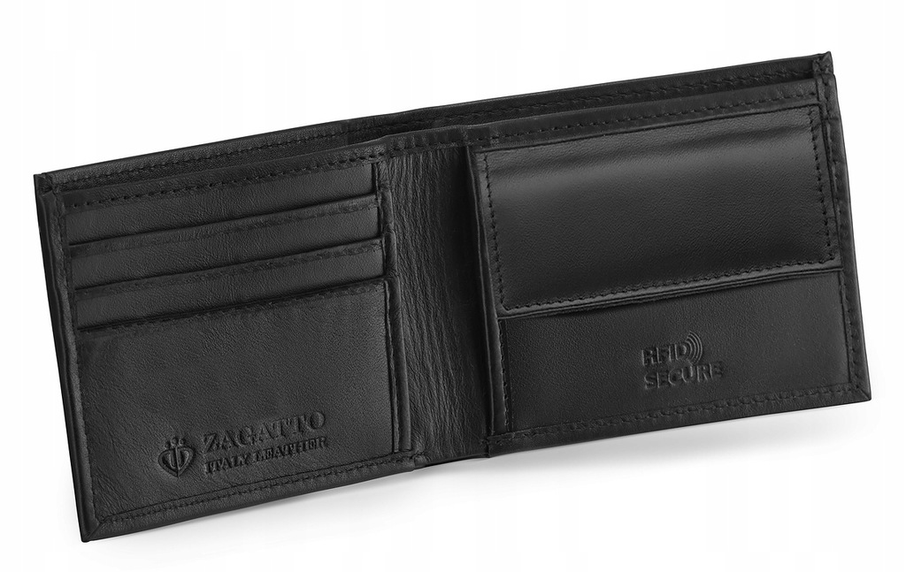 Купить ZAGATTO Classic черный мужской кожаный кошелек: отзывы, фото, характеристики в интерне-магазине Aredi.ru