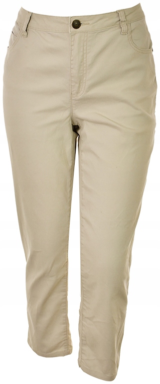 gAC3588 beżowe spodnie jeansowe 46
