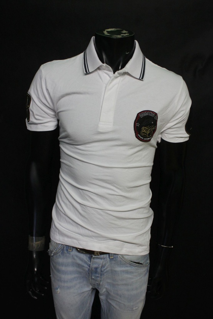 ARMANI EXCHANGE KOSZULKA POLO LOGOWANA PREMIUM