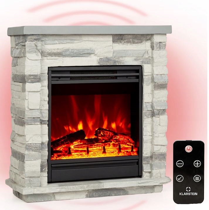 Kominek stojący z funkcją grzewczą elektryczny Klarstein Lienz Wada Ł692