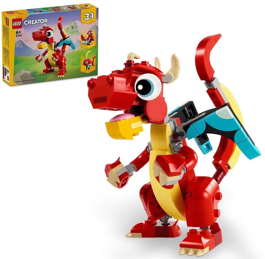 LEGO Creator 3 w 1 31145 Czerwony smok