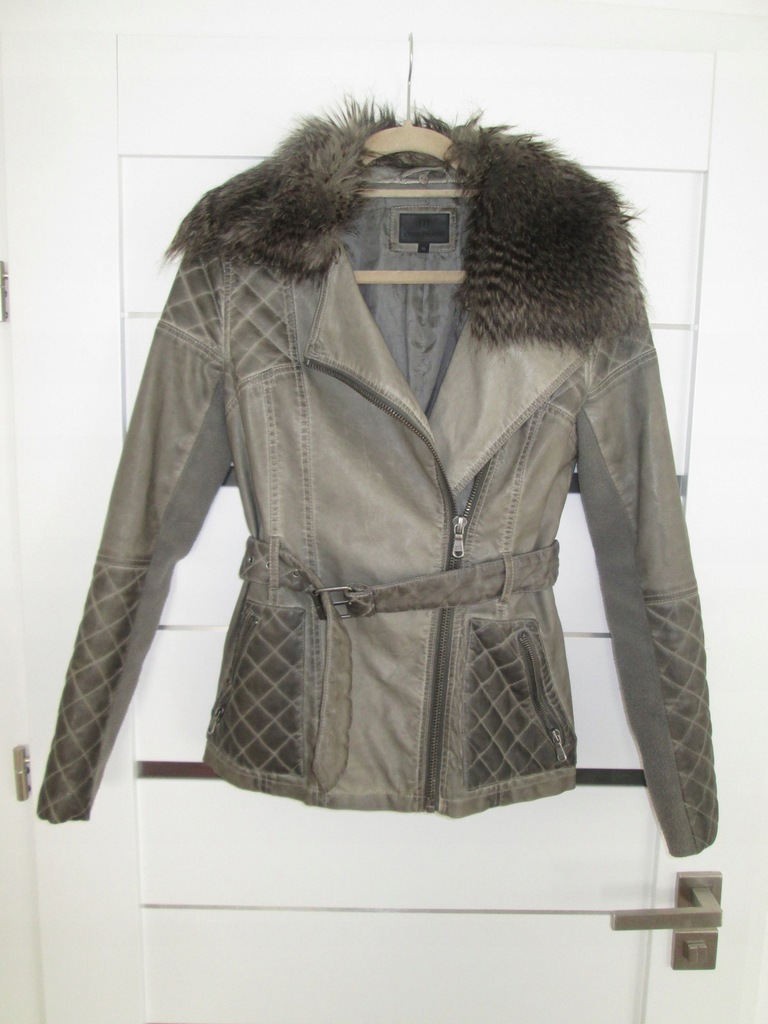 River Island - jesienna skóra biker KURTKA - 38 M