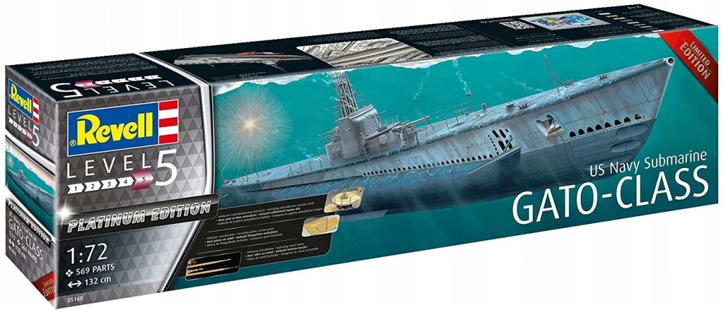 Купить REVELL SUBMARINE GATO КЛАСС PLATINUM 05168 1:72: отзывы, фото, характеристики в интерне-магазине Aredi.ru