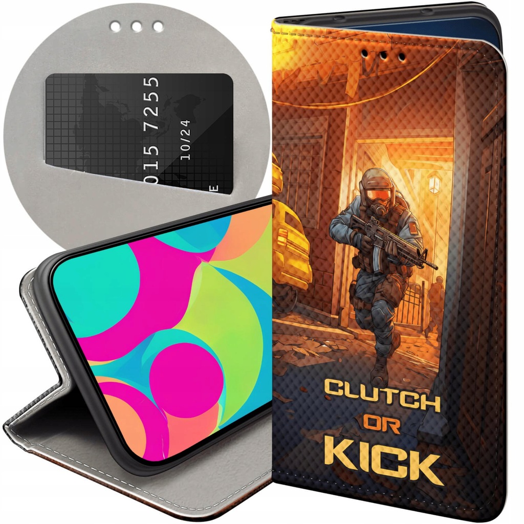 ETUI Z KLAPKĄ DO REALME 7 PRO WZORY CS GO COUNTER-STRIKE FUTERAŁ POKROWIEC