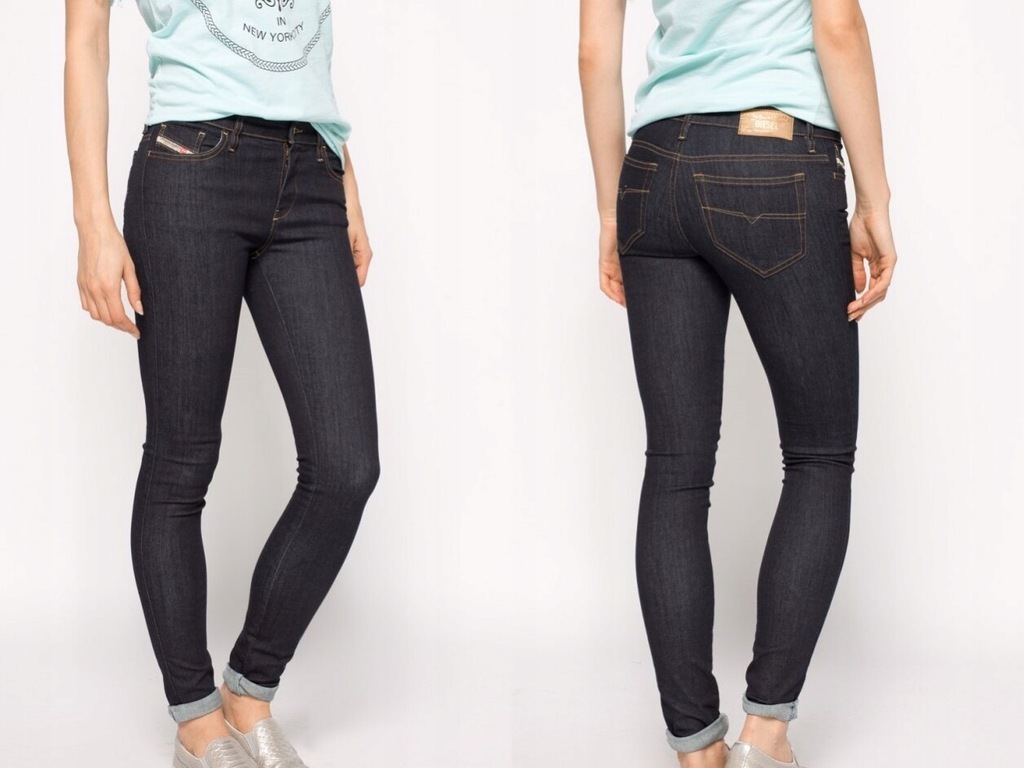 Diesel Jeansy Super Slim Skinny Rurki W27/L32