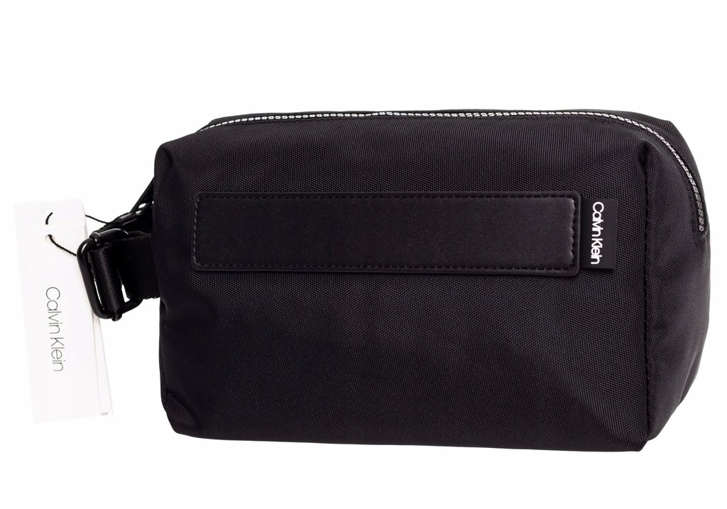 CALVIN KLEIN KOSMETYCZKA NASTRO LOGO WASHBAG BLACK