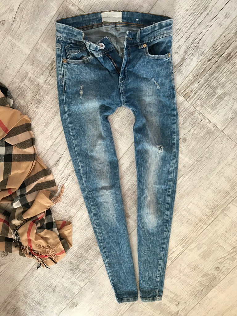 STRADIVARIUS * spodnie jeans rurki * 34 XS