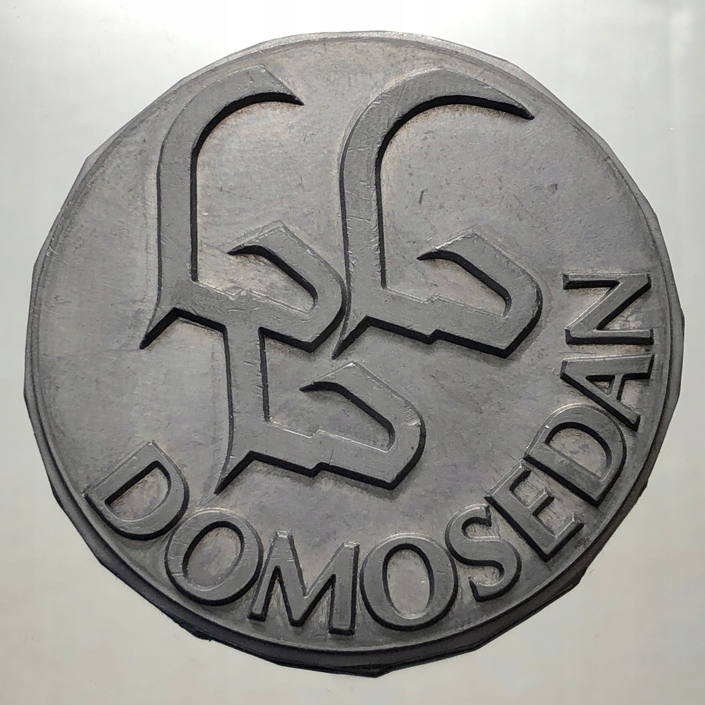 44649. Medal?, ,,Domosedan'' (136g/62mm), cyna , ołów?