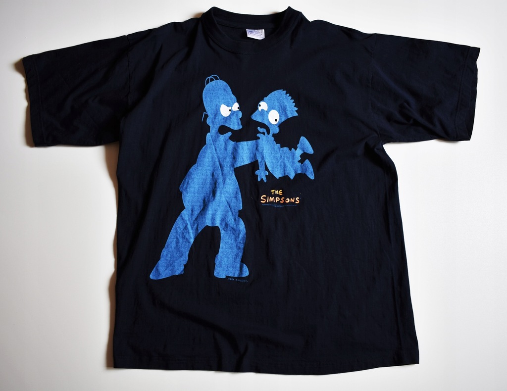 THE SIMPSONS Vintage koszulka t-shirt XL granatowa
