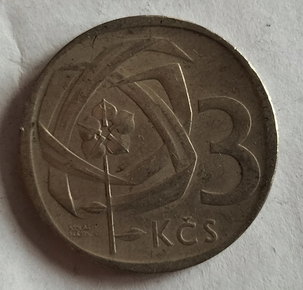 Moneta Czechosłowacja 3 Korony 1965