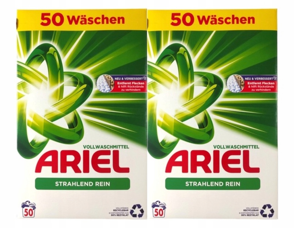 Ariel Proszek do Prania Waschen Universal+100-200p 2x3,25 Voollwasch 6,50kg