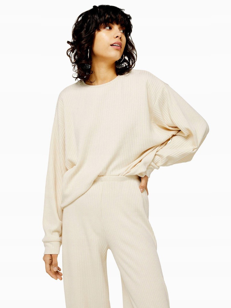 TOPSHOP BLUZKA OVERSIZE- ECRU__44