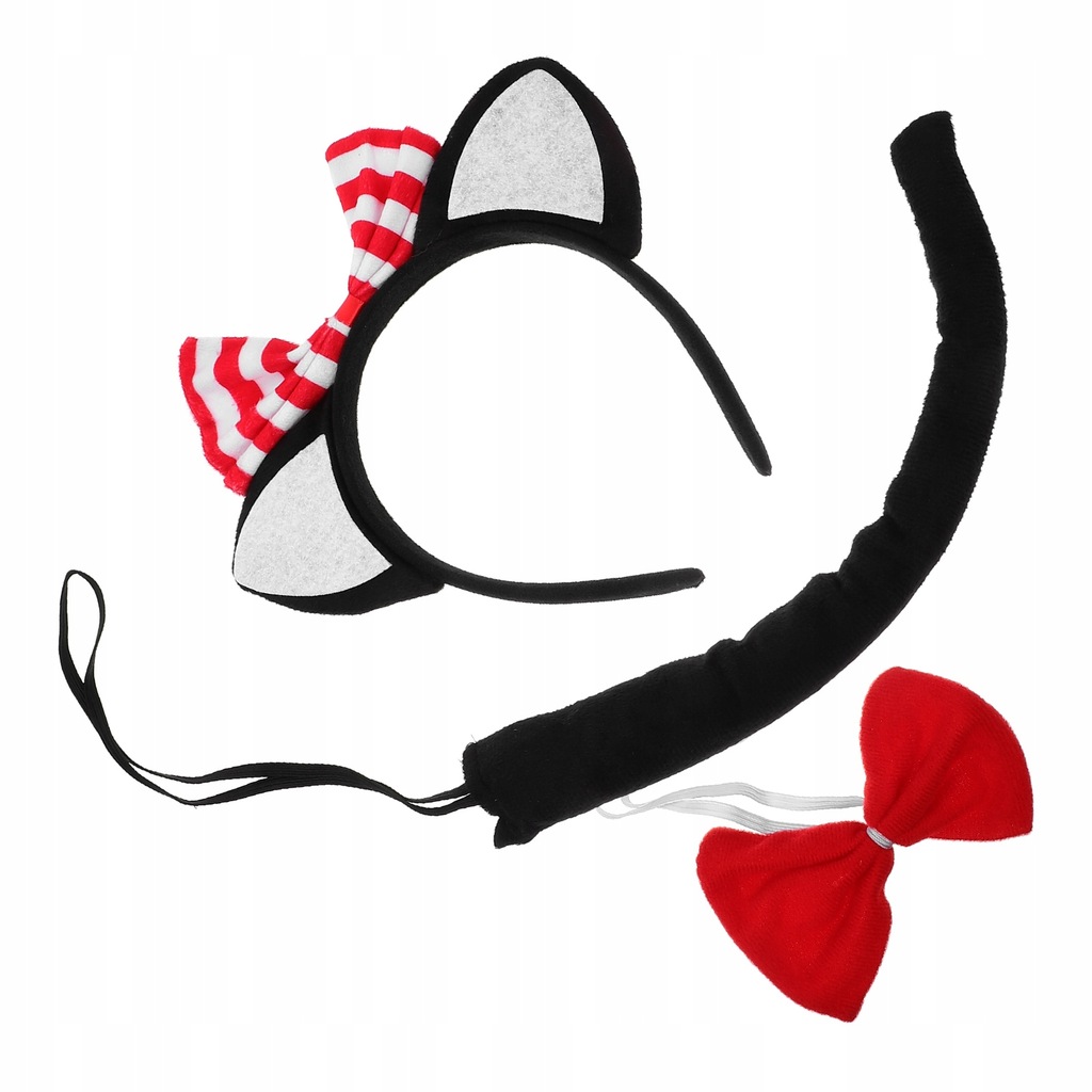 ZESTAW DODATKÓW DO KOSTIUMU PLUSZOWEGO KOCIAKA KOSPLEJ DZIECI