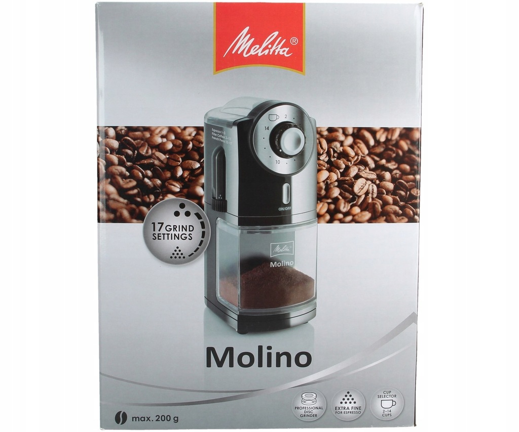 MELITTA 101901 MOLINO młynek do kawy 7497719500 oficjalne archiwum