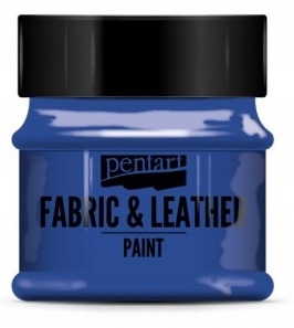 PENTART Farba do TKANIN SKÓRY PVC 50ml Niebieska