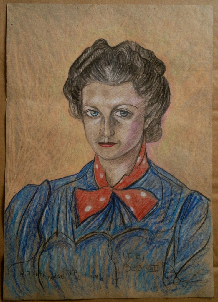 Witkacy - pastel portret damy