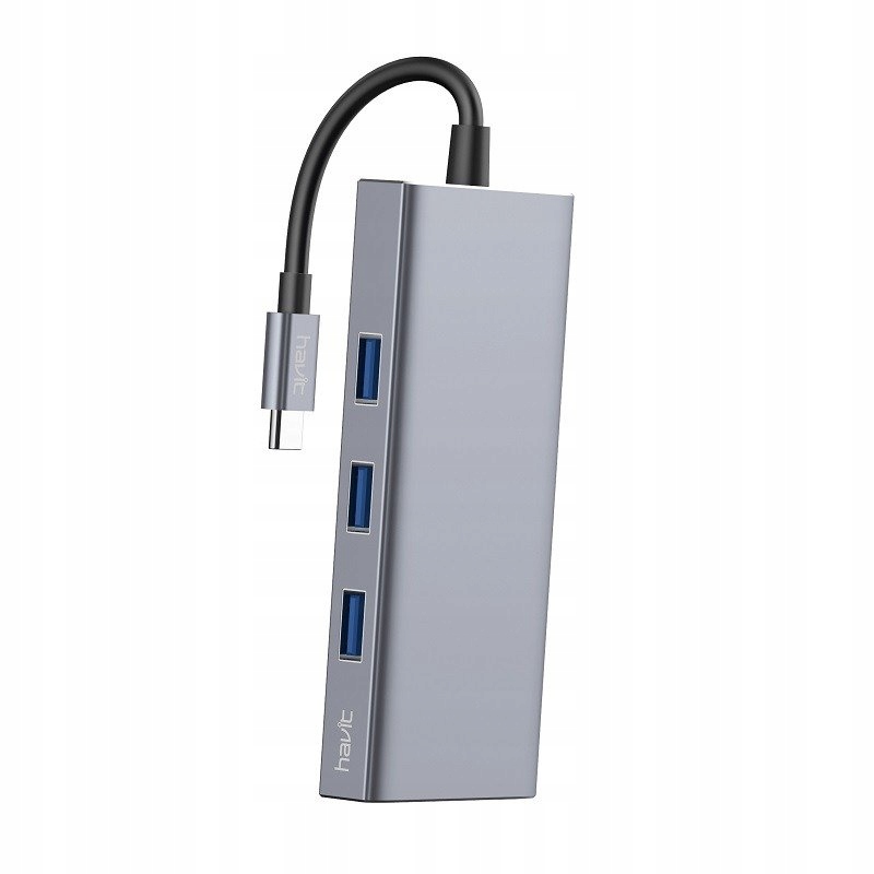 Купить Адаптер Havit 7-в-1 H408 HUB USB-C 3x USB HDMI PD SD: отзывы, фото, характеристики в интерне-магазине Aredi.ru