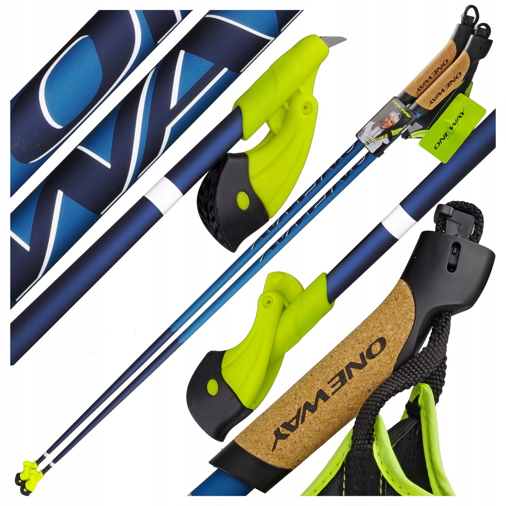 KIJE NORDIC WALKING ONE WAY TEAM 15 CARBON KARBONOWE DO CHODZENIA 120 cm