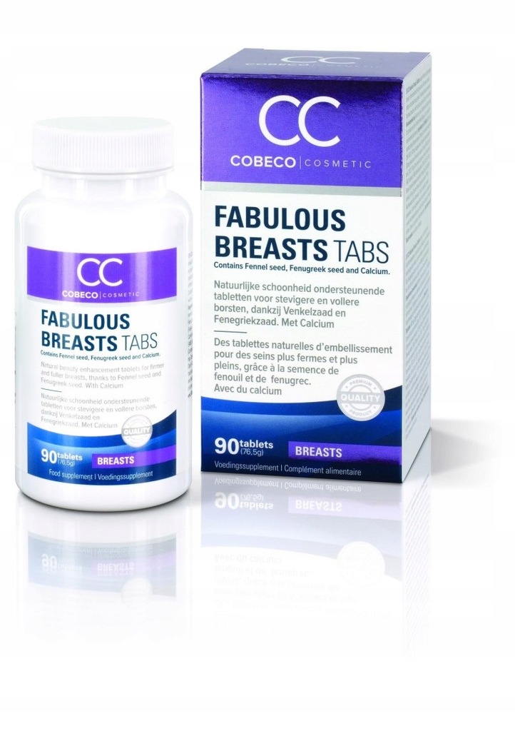 Cc Fabulous Breasts Caps 90pcs Natural