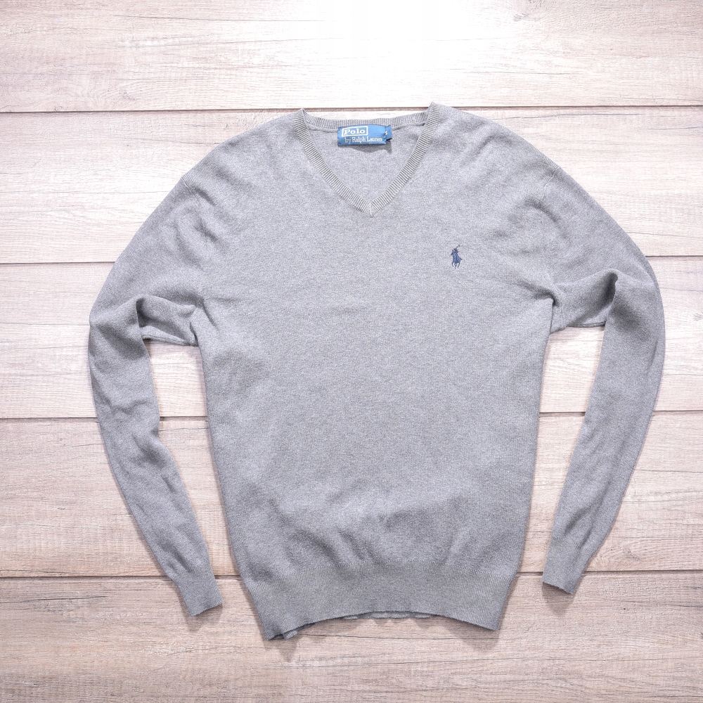 POLO RALPH LAUREN ORYGINALNY SWETER PIMA COTTON SM