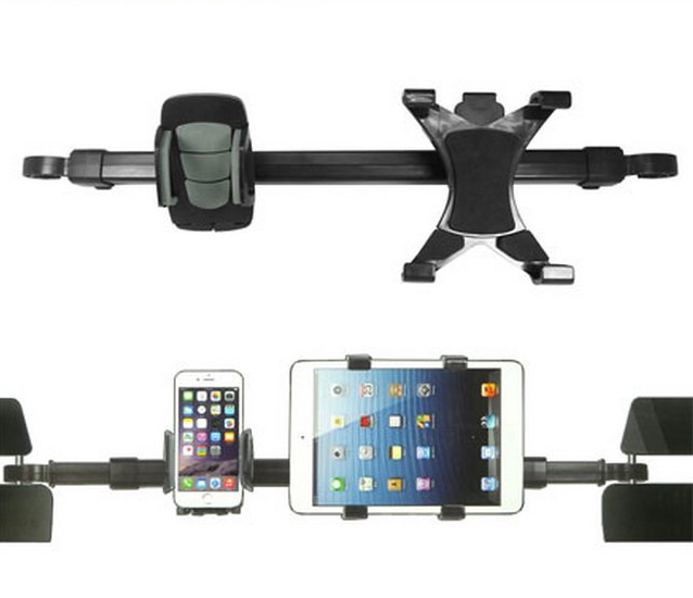 UCHWYT SAMOCHODOWY PODWÓJNY TABLET TELEFON ZAGŁÓWE - 7845279136