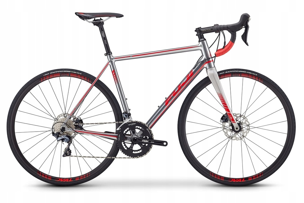 Szosa Fuji Roubaix 1.3 Disc Polished Silver Red 52